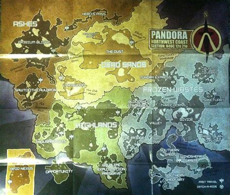 Borderlands 2 Map .